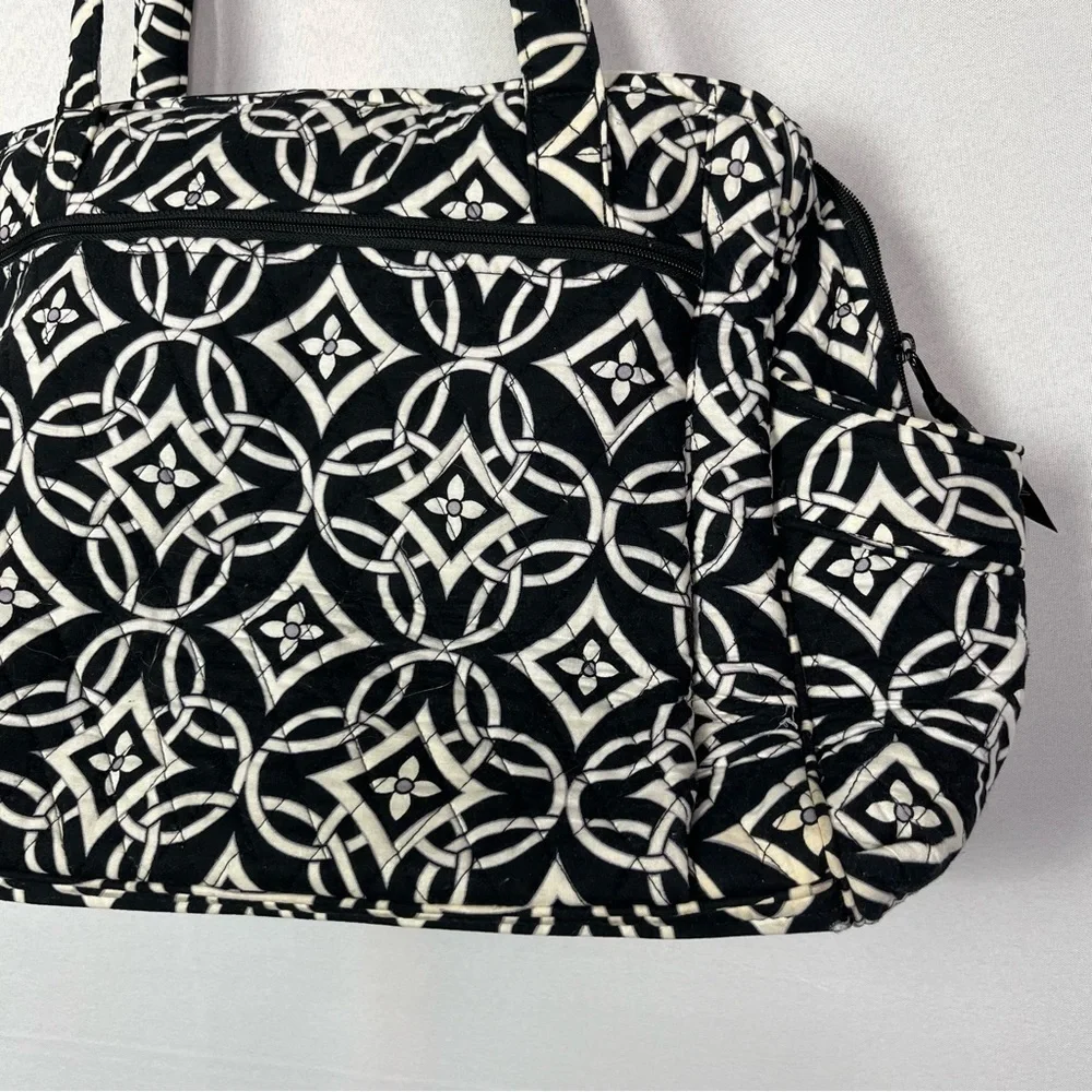 Vera Bradley Black & White Concerto Stroll‎ Around Diaper Bag